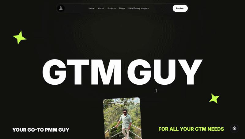 The rebuilt GTM Guy portfolio running on Next.js and Vercel