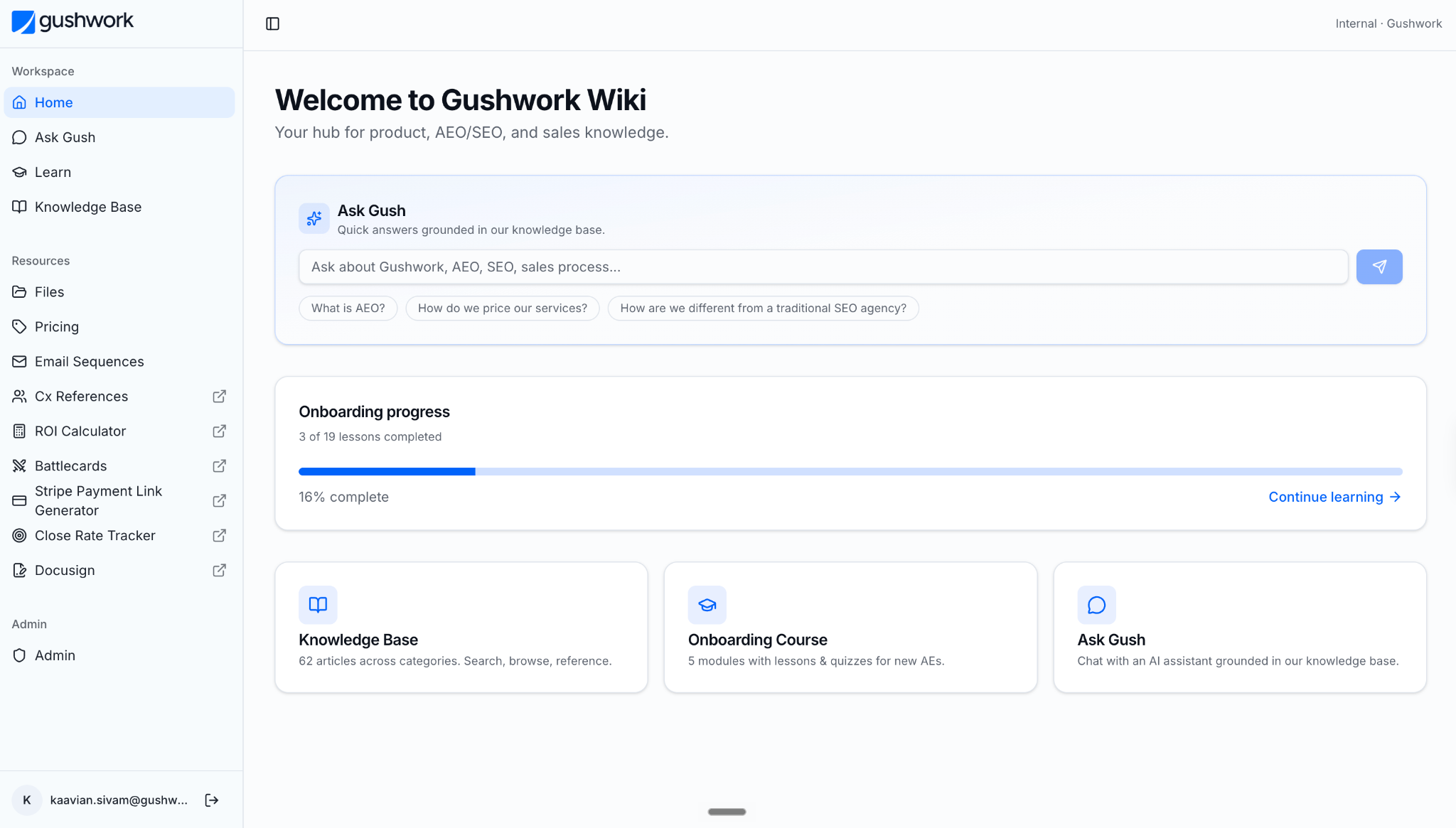 Building Gushwork’s Sales Enablement System cover